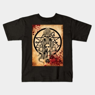 HP Lovecraft Necronomicon Design Kids T-Shirt